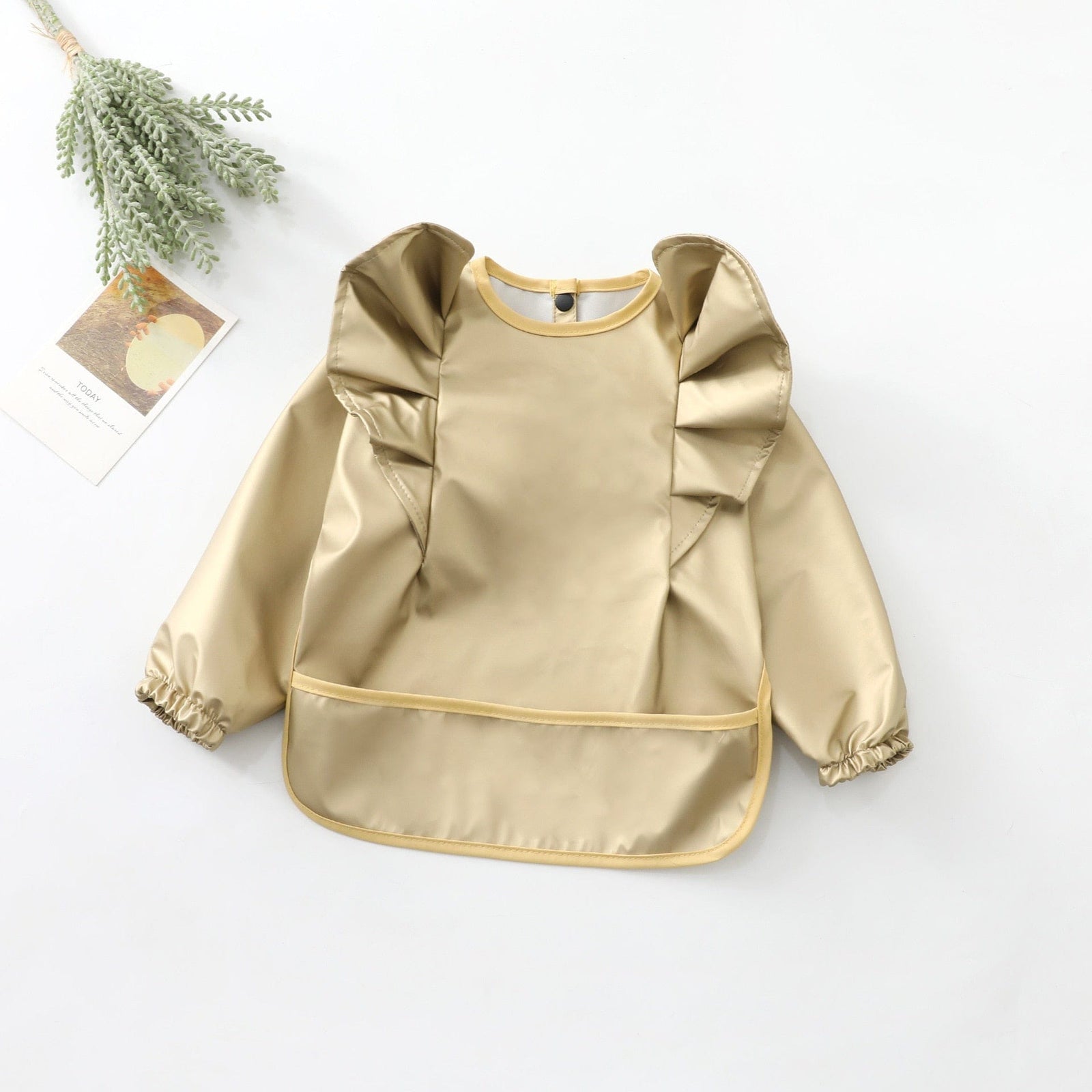 Wings Pure gold / S(6-12M) Baby Feeding Bibs