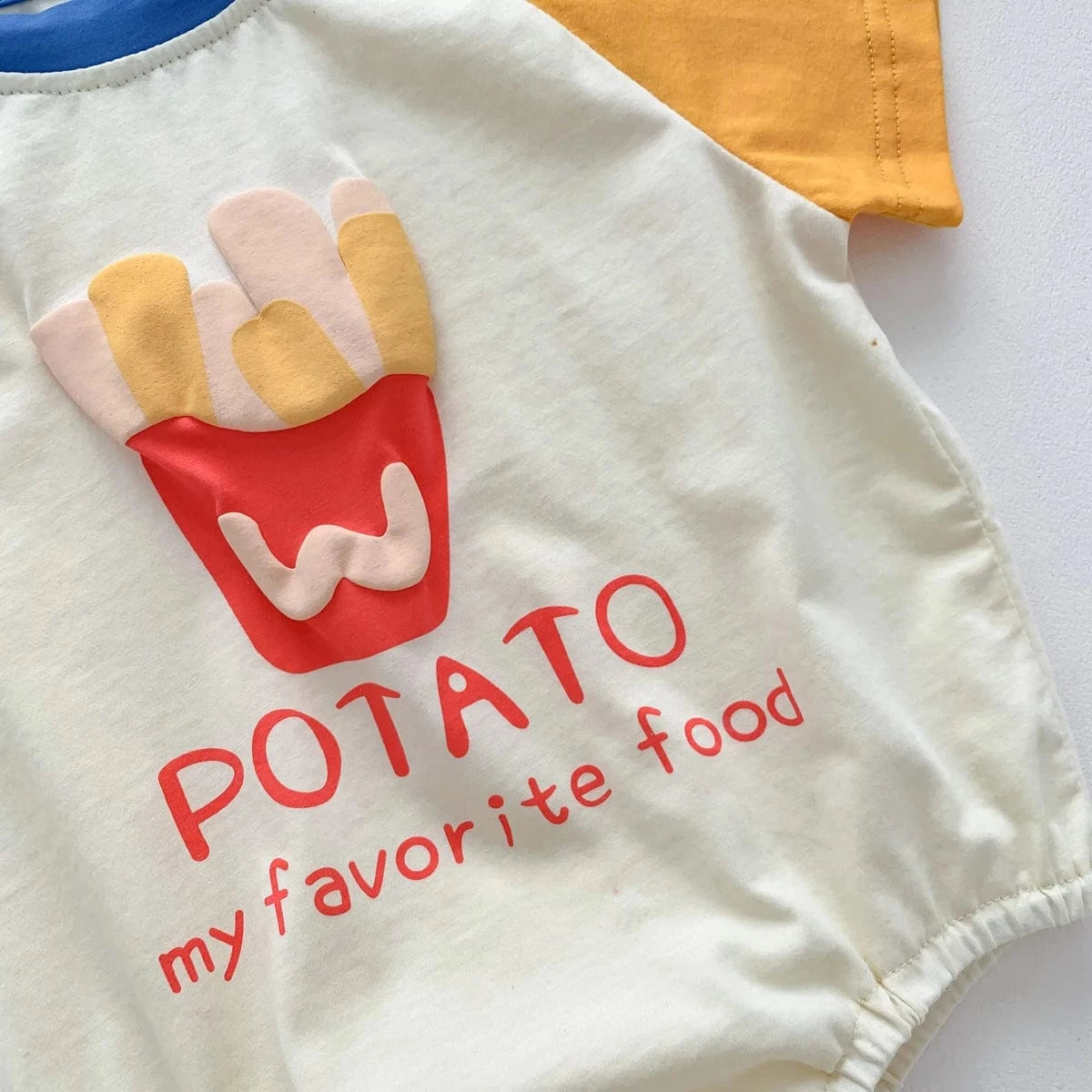 Boy's Clothing Baby French Fries Romper