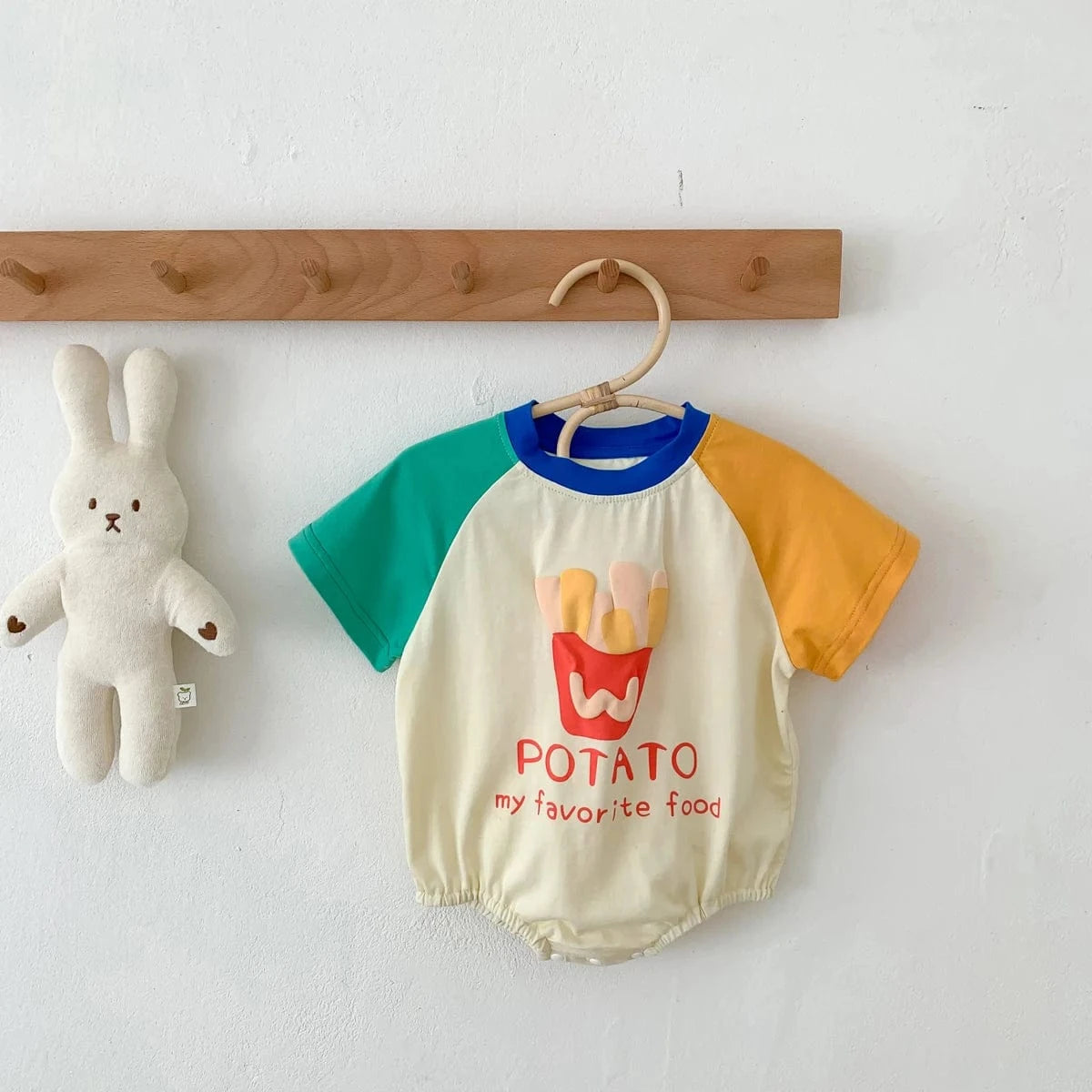 Boy's Clothing Baby French Fries Romper