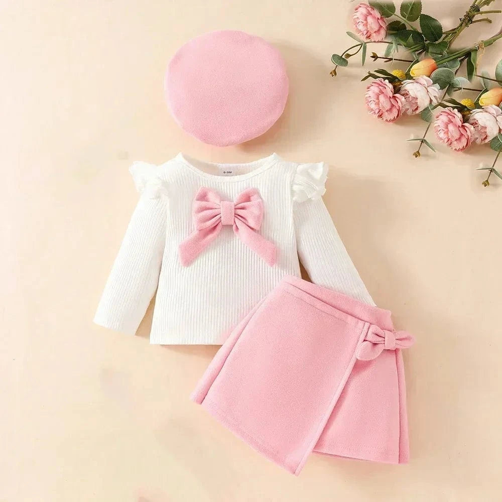 Pink 4 / 6-9M Baby Girl 3 Piece Outfit