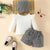 Black and White / 6-9M Baby Girl 3 Piece Outfit