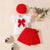 Red 2 / 6-9M Baby Girl 3 Piece Outfit