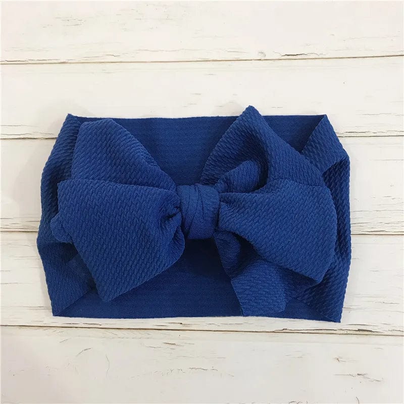 Blue Baby Girl Bow Headband