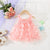 Pink / 3-6M Baby Girl Butterfly Mesh Dress