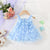 Blue / 3-6M Baby Girl Butterfly Mesh Dress