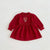 Red / 9M Baby Girl Embroidered Knit Dress