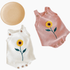 Girl&#39;s Clothing Baby Girl Embroidery Sunflower Bodysuit