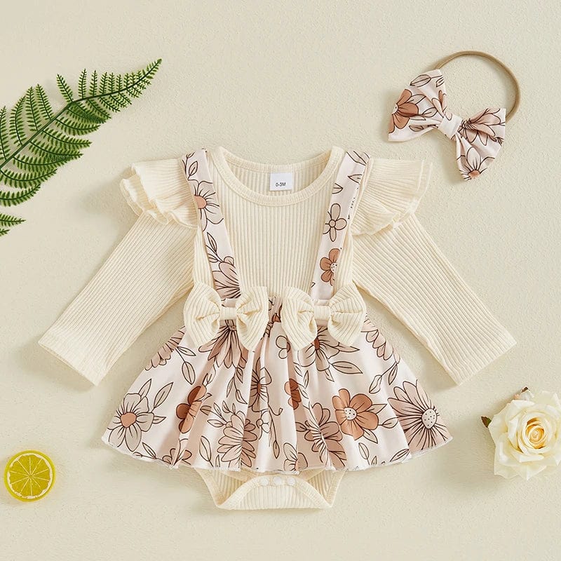 Baby Girl Fall Bodysuit Dress