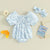 6-9M Baby Girl Floral Bodysuit with Headband