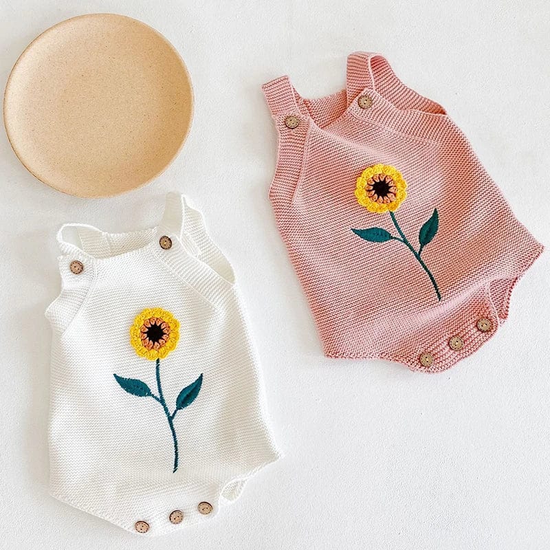 Baby Girl Flower Embroidery