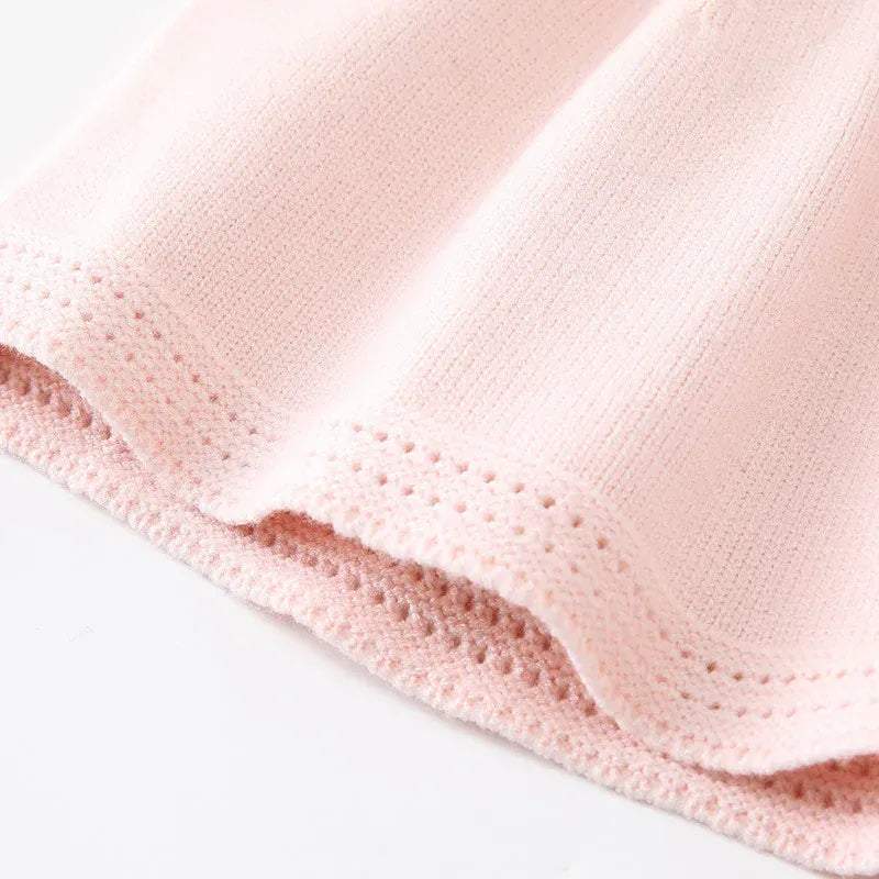 Baby Girl Flutter Sleeve Knit Dress