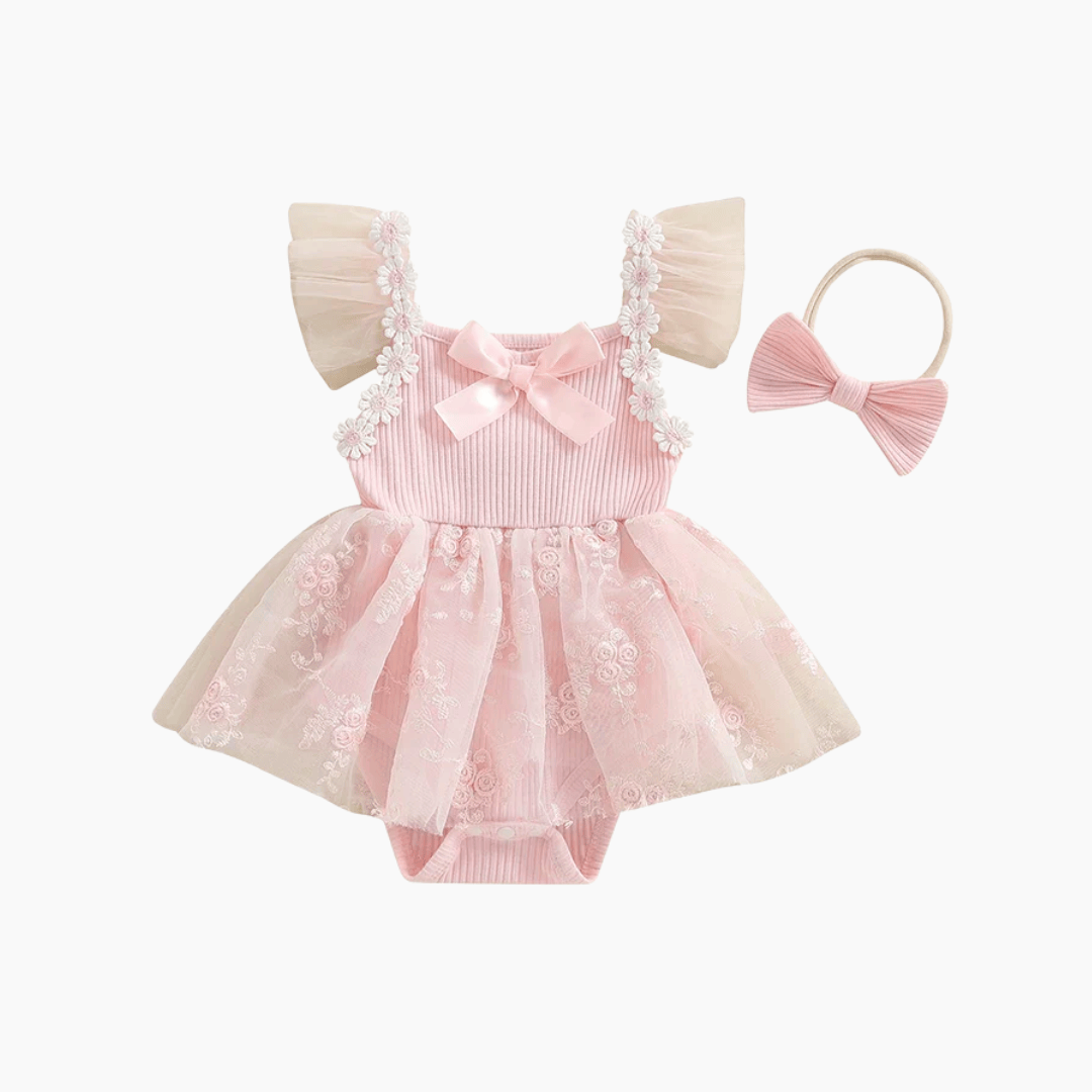 Baby Girl Mesh Romper Dress