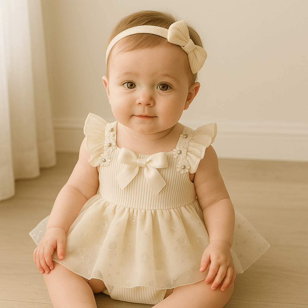 Baby Girl Mesh Romper Dress