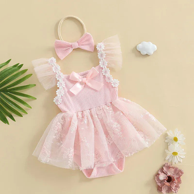 Baby Girl Mesh Romper Dress