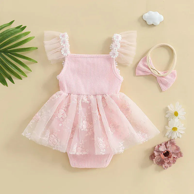 Baby Girl Mesh Romper Dress