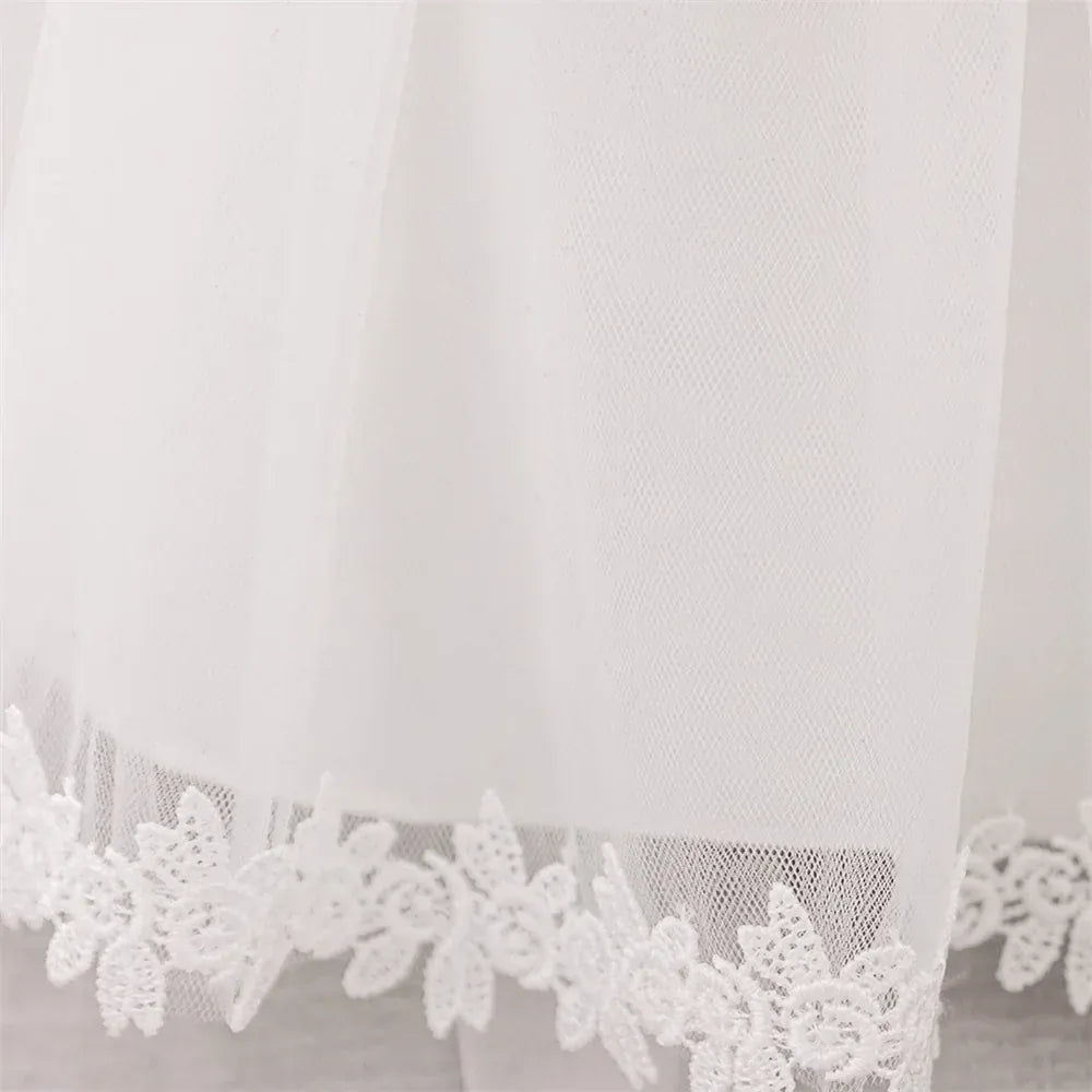 Baby Girl's Lace Baptism and Christening Gown with Bonnet and Cape
