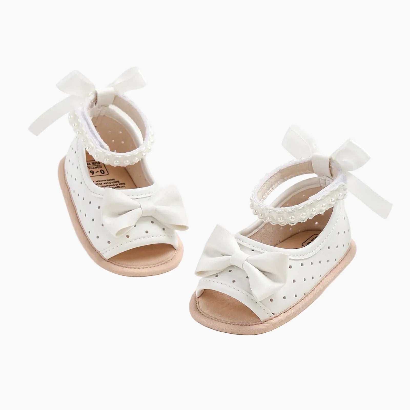 Baby Girl Satin Bow Floral Closed Back Support Sandals