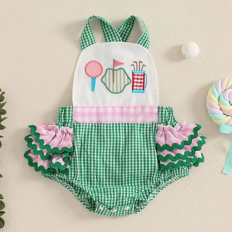 0-3M Baby Girl Summer Golf Romper