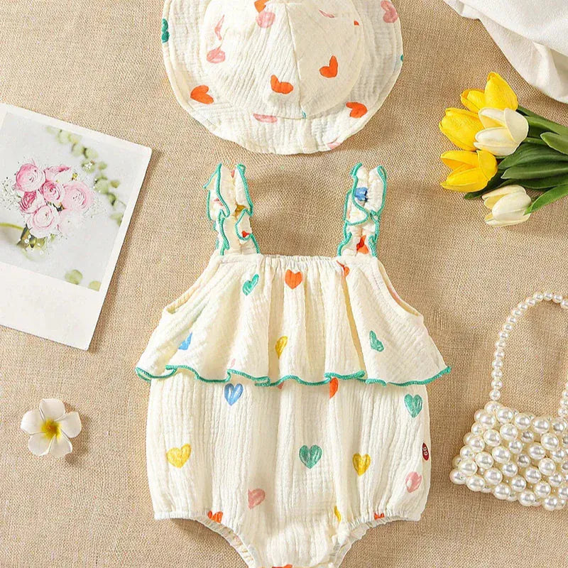 Baby Girl Summer Romper Set
