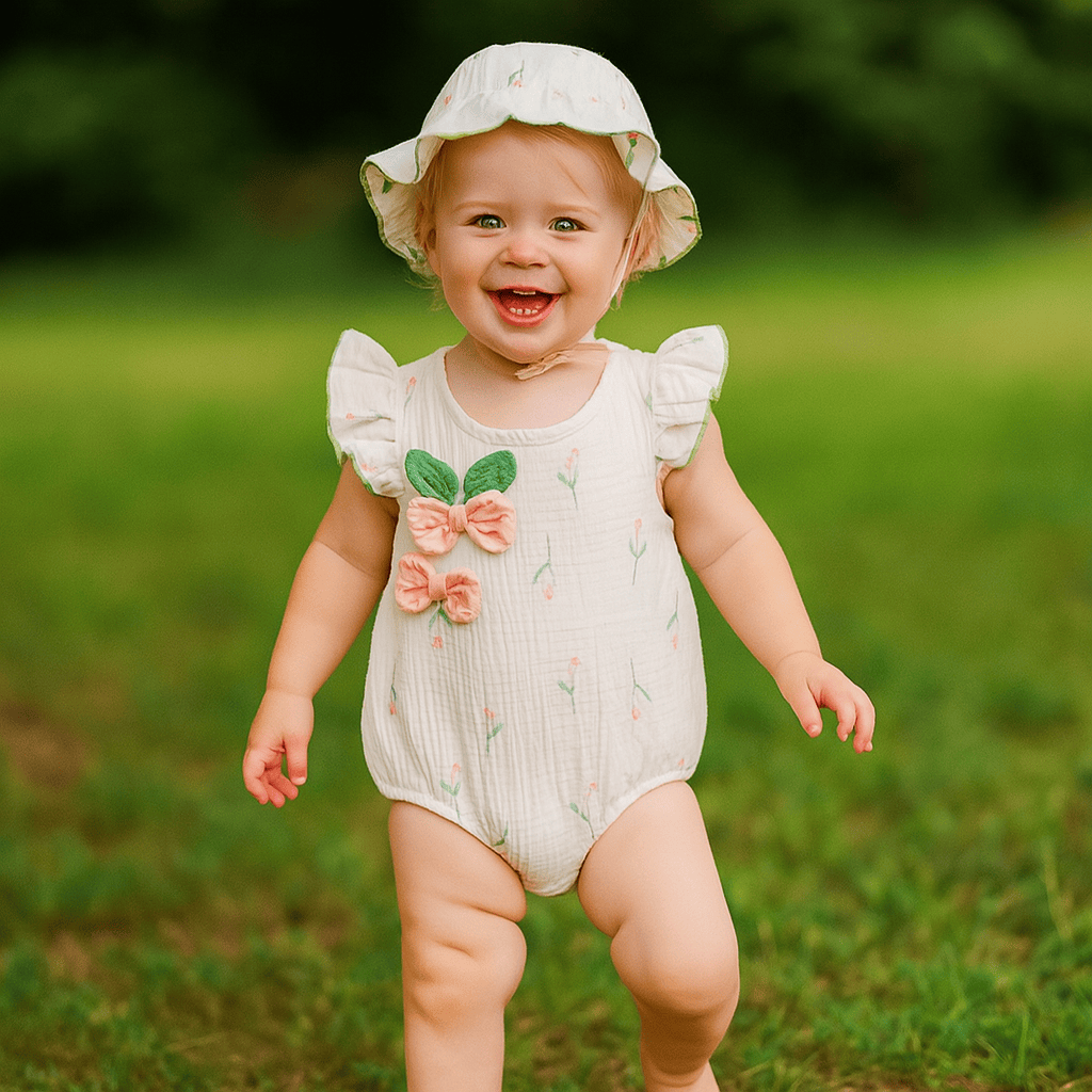 Baby Girl Tulip Romper Set