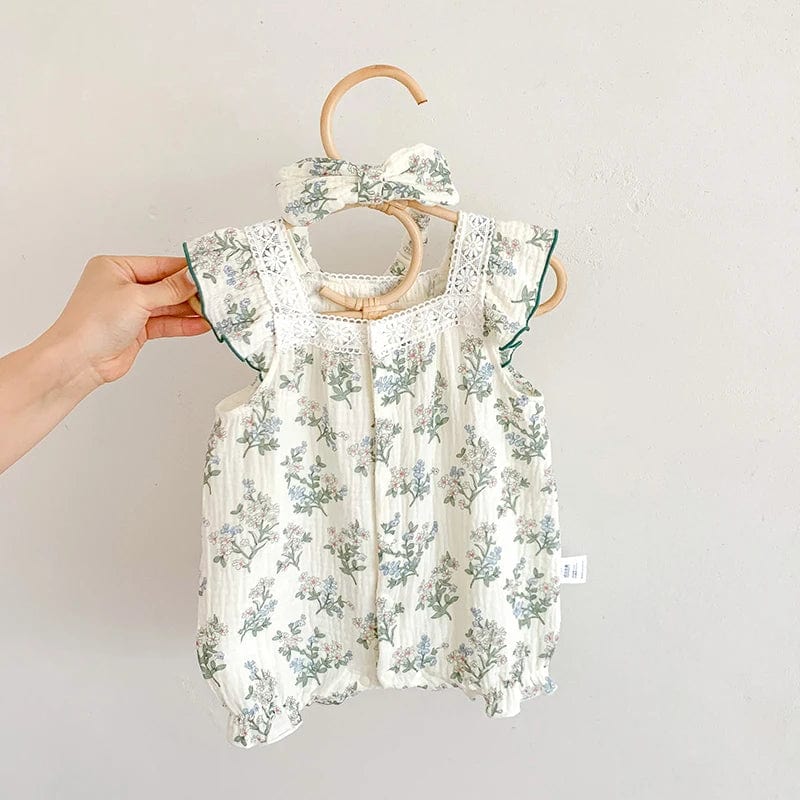 floral / 6M Baby Girls Rompers One-Pieced