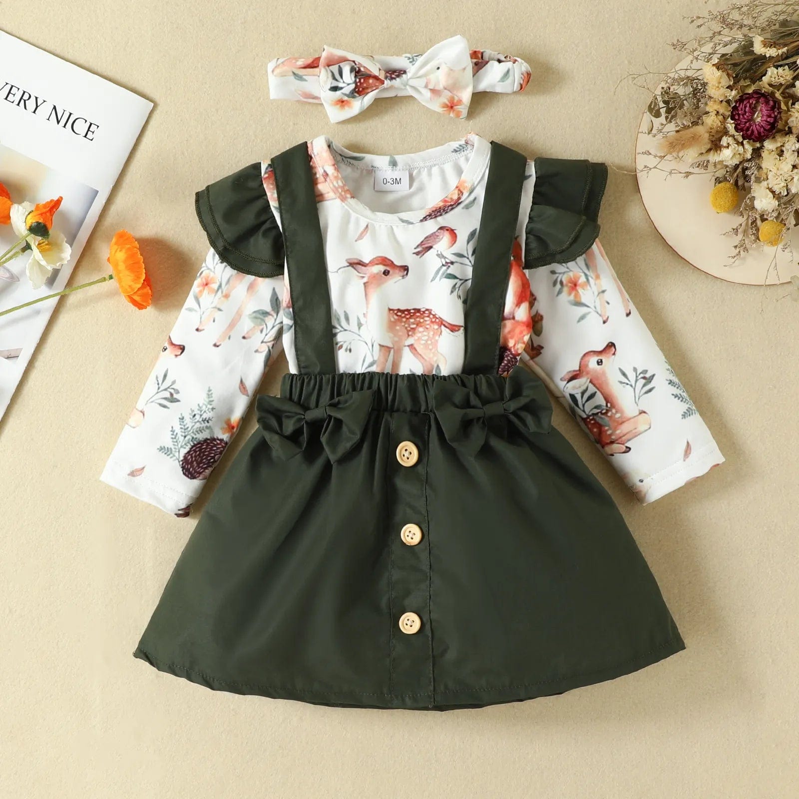 Romper with skirt outlet kit