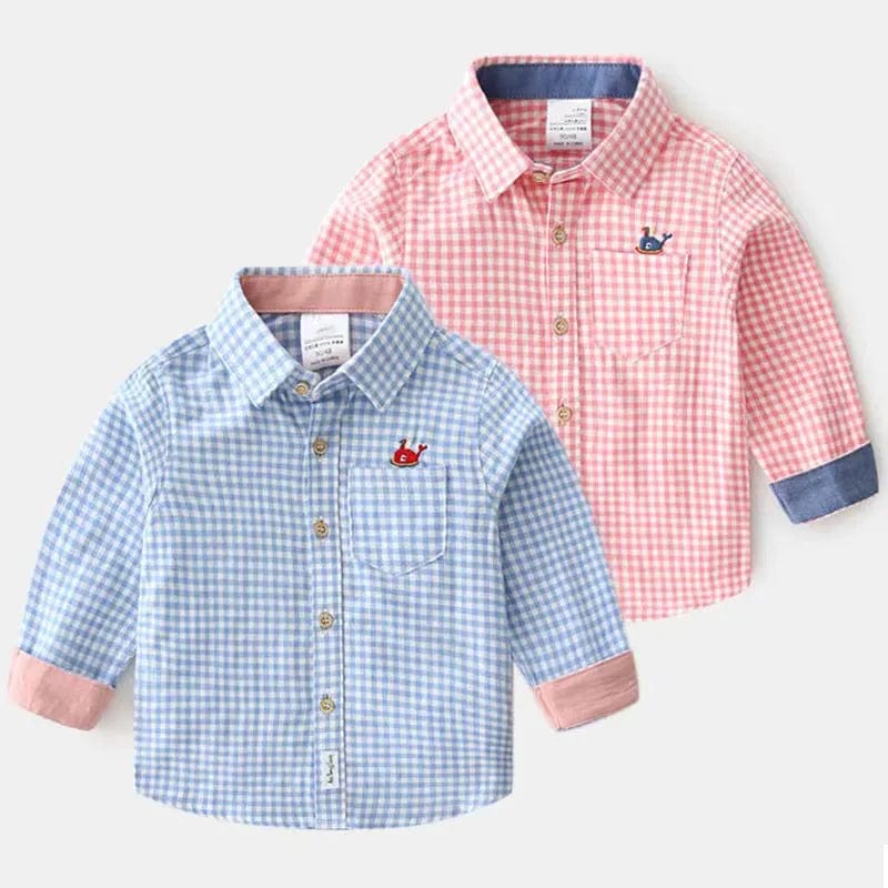 Baby Kids Plaid Tops