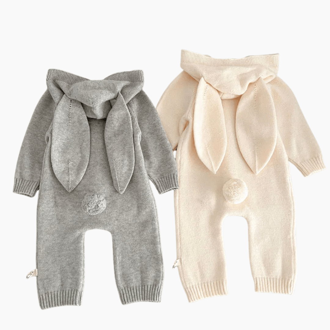 Baby Knitted Hooded Romper