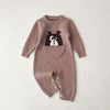 Bear / 0-6M 66cm Baby Knitted Jumpsuit Cotton