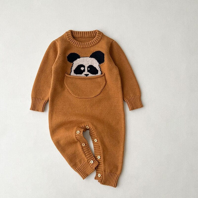 Penda / 0-6M 66cm Baby Knitted Jumpsuit Cotton