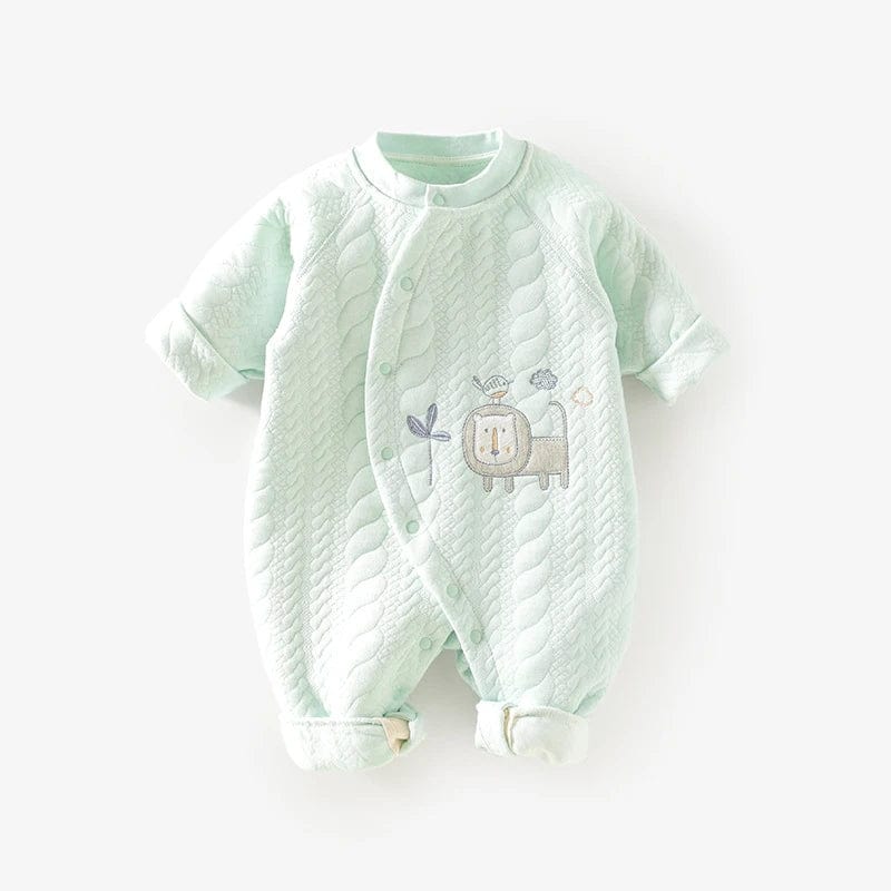 lion green / 0-3M Baby Romper