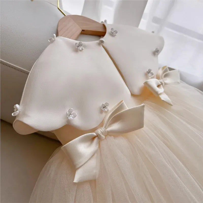 Baby & Toddler Silk and Tulle Princess Gown