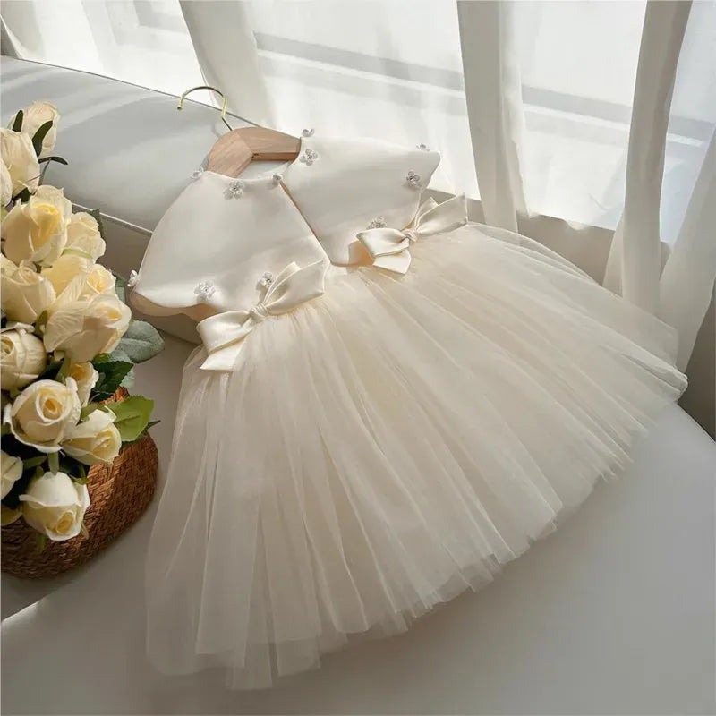 Baby & Toddler Silk and Tulle Princess Gown