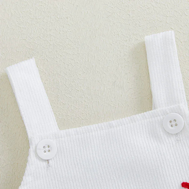 Baseball Inspired Baby Sleeveless Romper