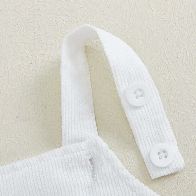 Baseball Inspired Baby Sleeveless Romper