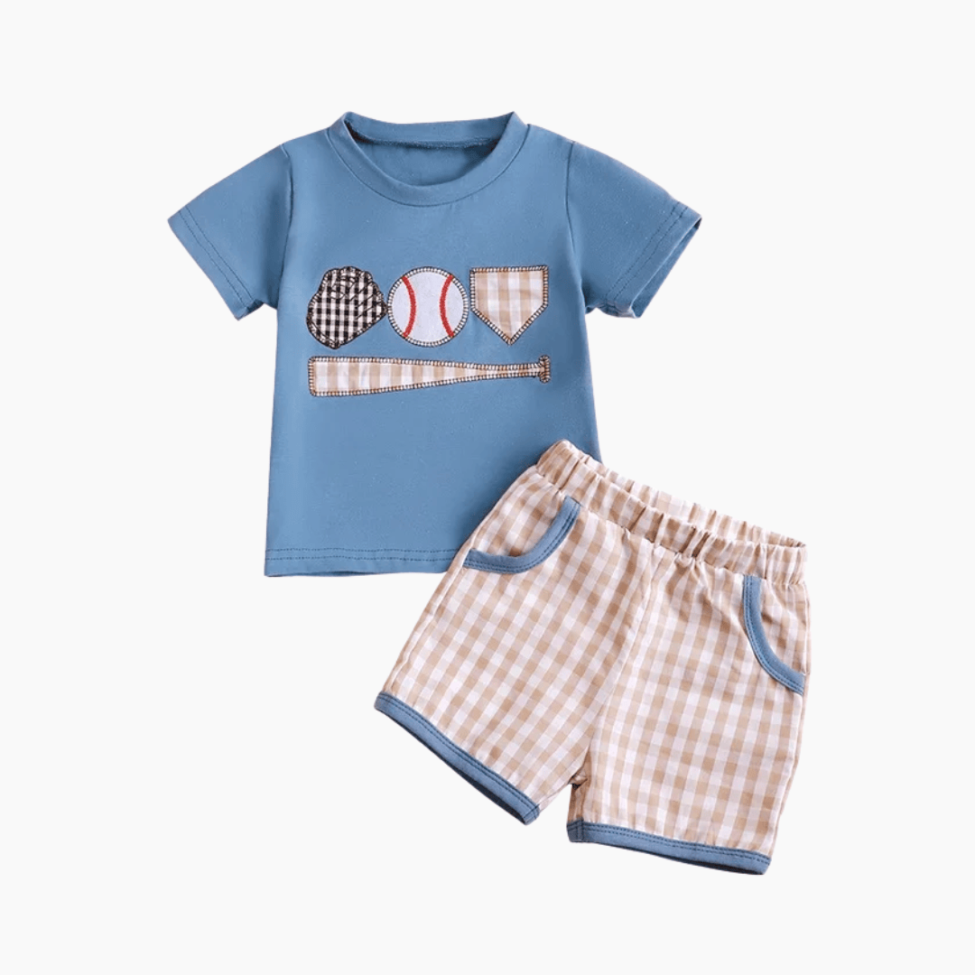 Baseball Themed Baby Outfit