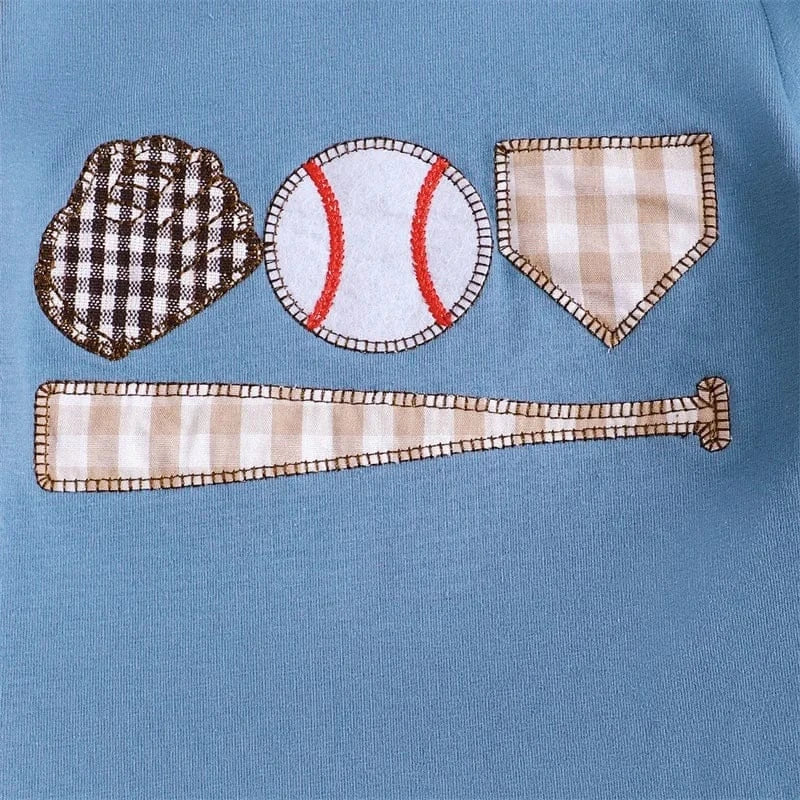 Baseball Themed Baby Outfit