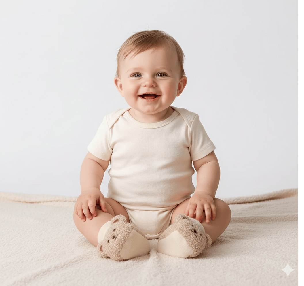 Bear Ear Beanie & Knit Sock Set