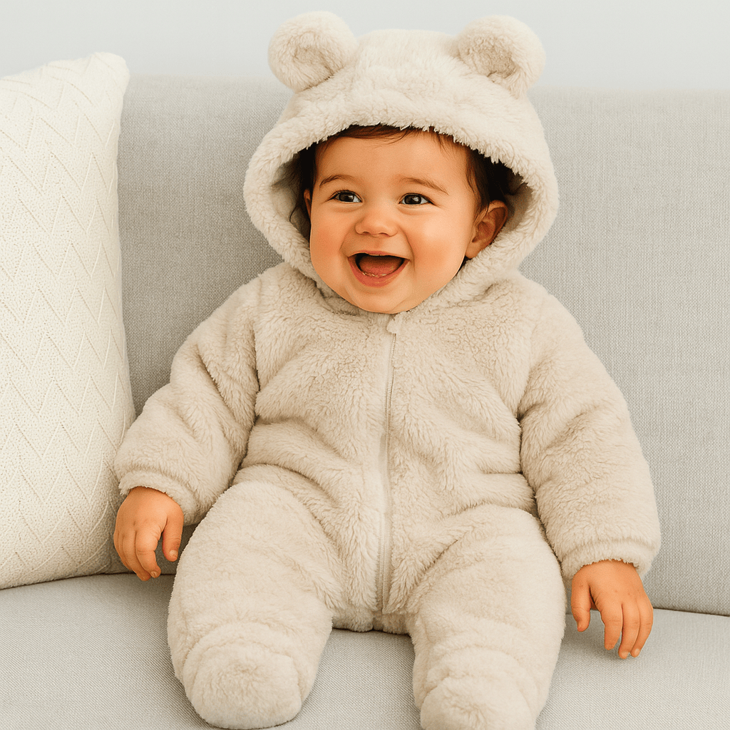 Bear Fleece Baby Romper