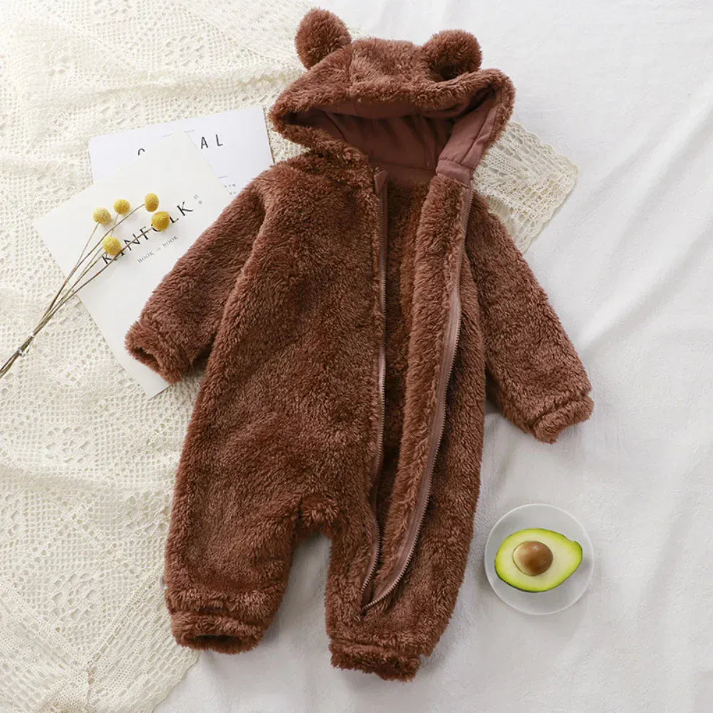Bear Fleece Baby Romper