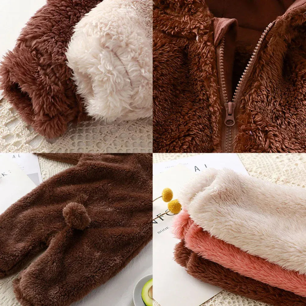 Bear Fleece Baby Romper