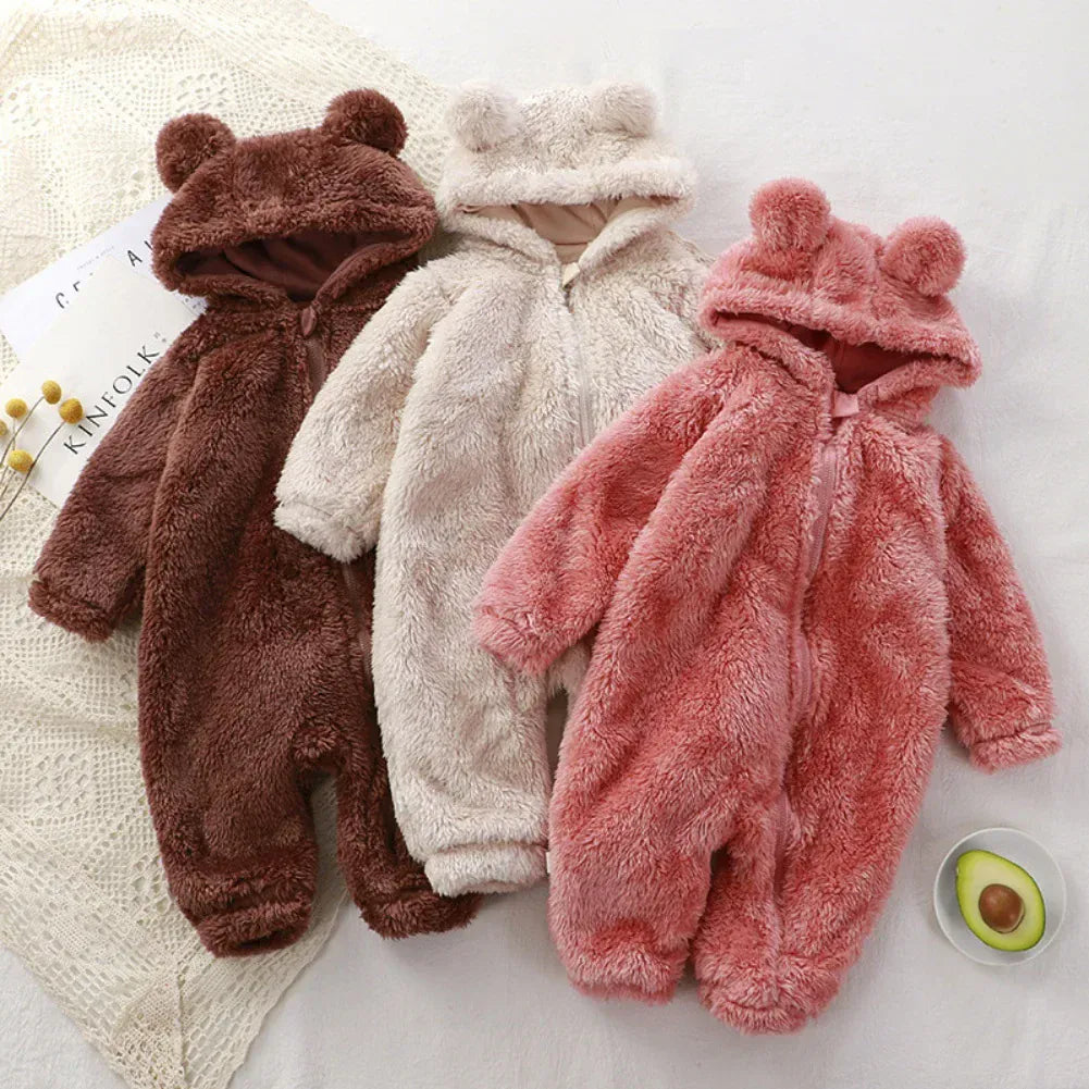 Bear Fleece Baby Romper