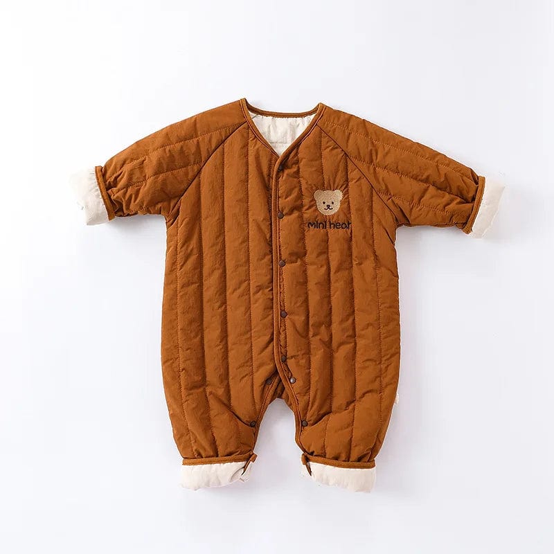 Brown / 66CM Bear Jumpsuit Long Sleeve