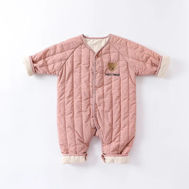 pink / 66CM Bear Jumpsuit Long Sleeve