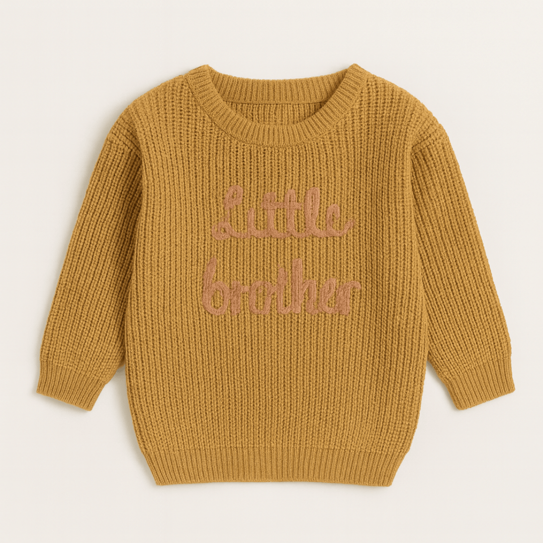 Mustard Yellow / Little Brother 3M Big Brother Little Brother Matching Sweaters