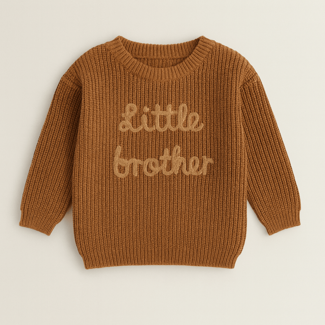 Brown / Little Brother 3M Big Brother Little Brother Matching Sweaters