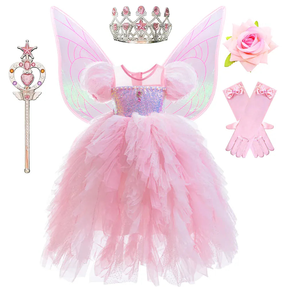 Glinda Costume J / 3-4T Birthday Kids Fairy Glinda Costume