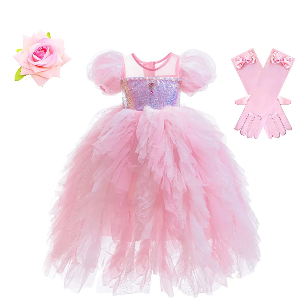 Glinda Costume C / 3-4T Birthday Kids Fairy Glinda Costume