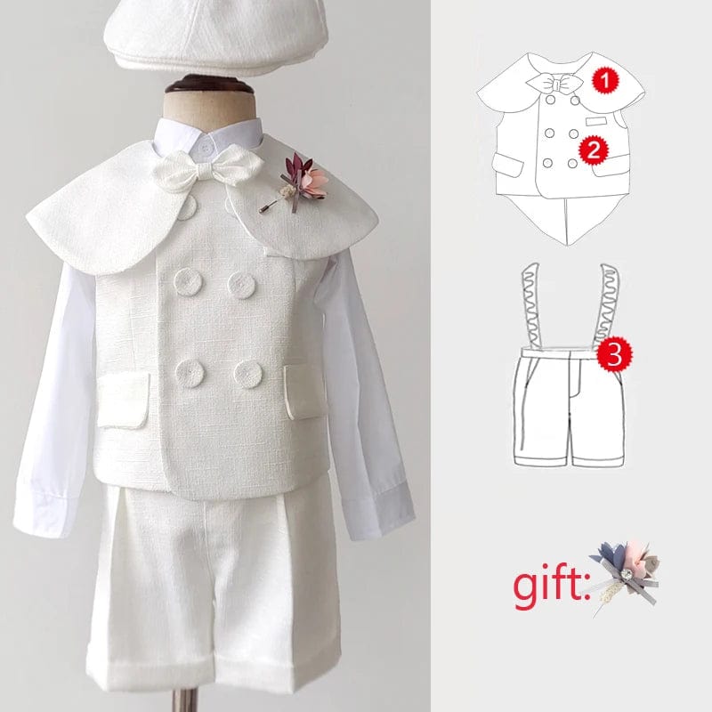 3Pcs Set / 9M Boy Baptism Outfit