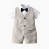 Baby &amp; Toddler Khaki and White / 24M Boy Waistcoat &amp; Shorts Set